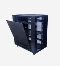 Charger l'image dans la galerie, COFFRET INFORMATIQUE 18U + 2 ETAGERE +2 VENTILATEUR . NOIR