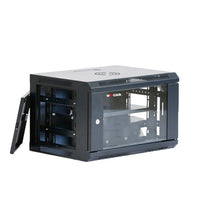 Charger l'image dans la galerie, COFFRET INFORMATIQUE 6U + ÉTAGÈRE . NOIR