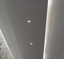 Charger l'image dans la galerie, SPOT CARRE EN PLATRE ENCASTRE GU10 BLANC + ROSE GOLD . V-TAC