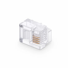 Charger l'image dans la galerie, Connecteur RJ11 6P4C Telephone Modular Plug, (100pcs/Pack)
