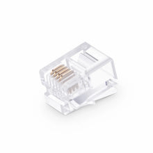 Charger l'image dans la galerie, Connecteur RJ11 6P4C Telephone Modular Plug, (100pcs/Pack)
