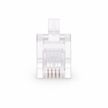 Charger l'image dans la galerie, Connecteur RJ11 6P4C Telephone Modular Plug, (100pcs/Pack)

