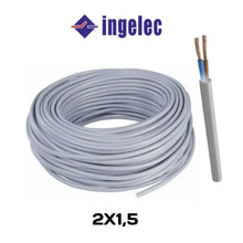 Charger l'image dans la galerie, ML CABLE SOUPLE SV1V H05VV-F 2 X 1.5 MM  GRIS NEXANS

