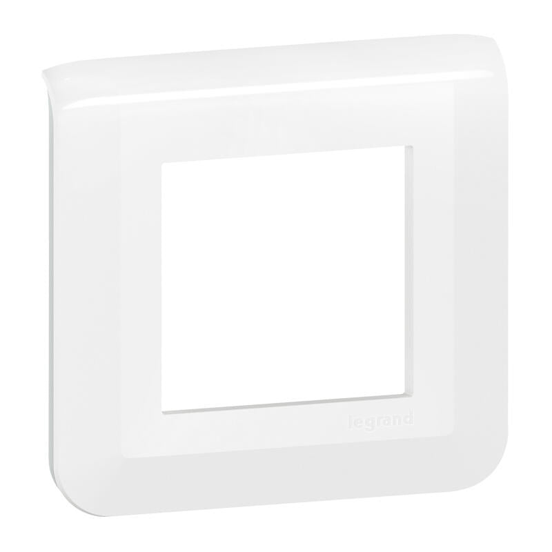 Plaque de finition Mosaic pour 2 modules blanc [ 78802L ] . LEGRAND