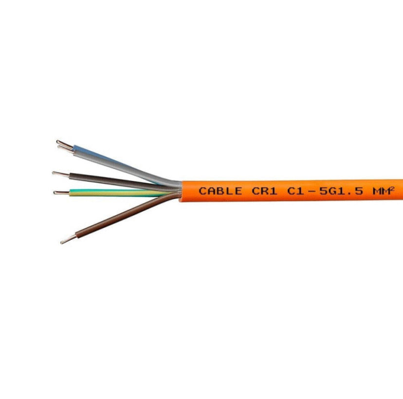 Cable anti-feu CR1 5 x 1.5MM ORANGE